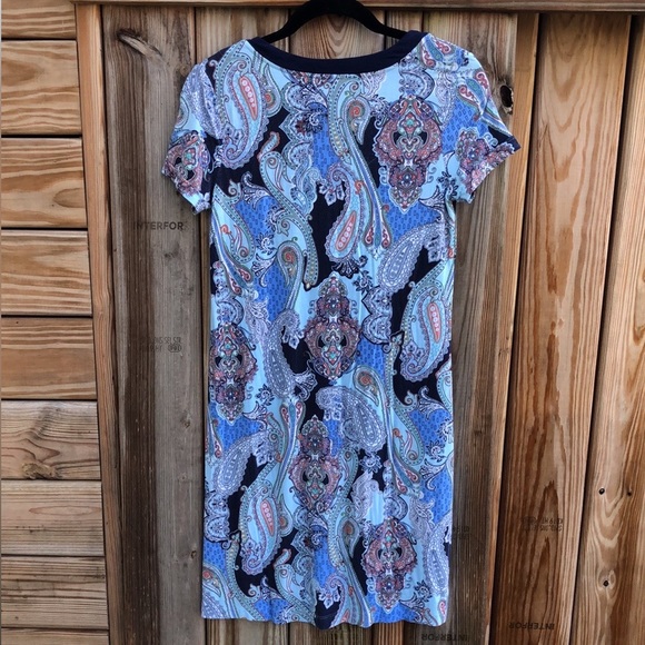 SOMA Cool & Comfy Paisley Print Nightgown Pajamas - Picture 4 of 4